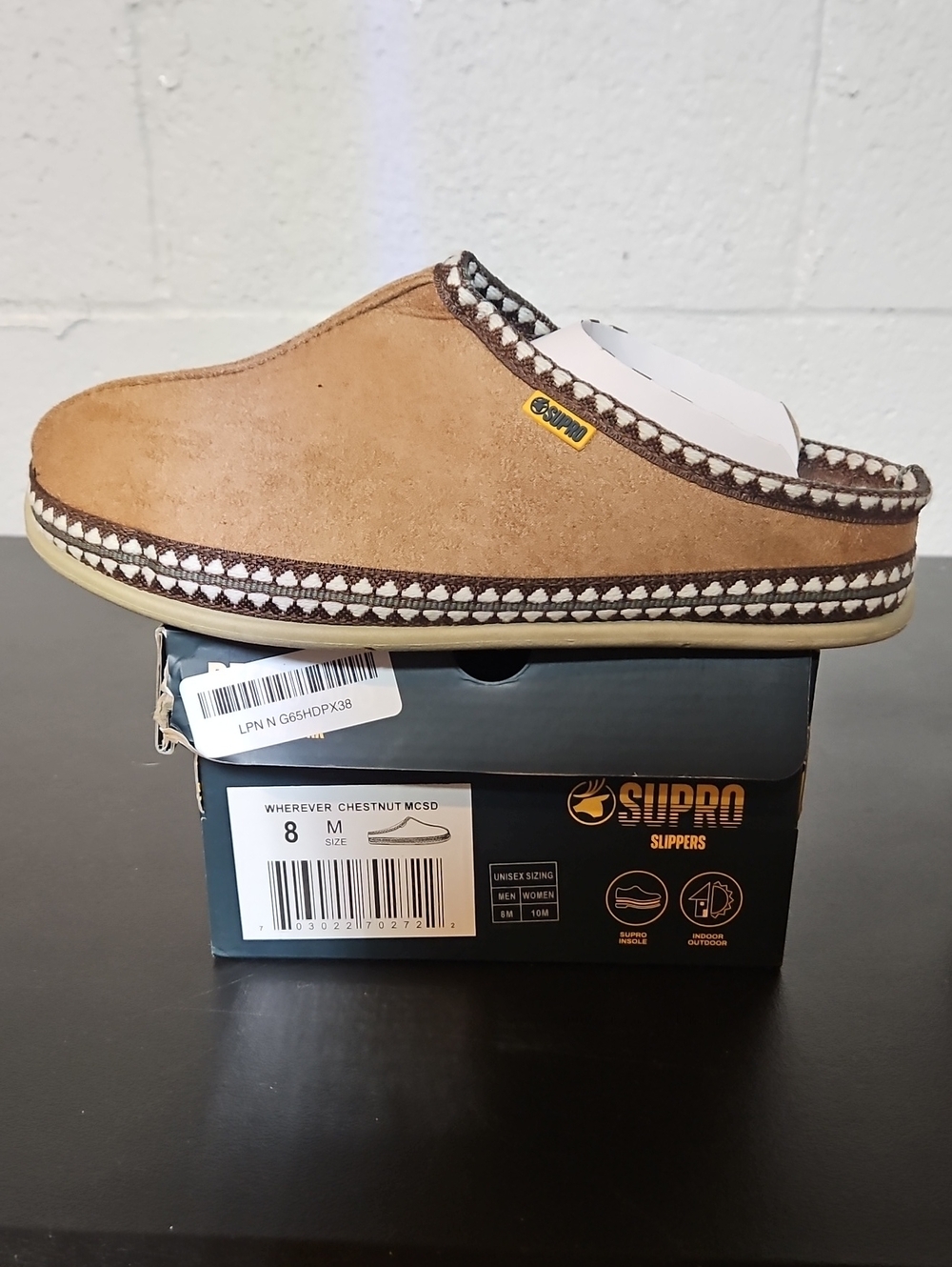 Deer Stags Chestnut Suede Slip-On Loafers